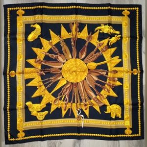 Hermes 90cm Scarf, Cuillers D'Afrique - 100% Authentic